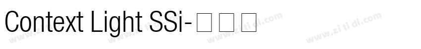 Context Light SSi字体转换